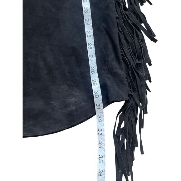 For Joseph Black Suede Fringe Dress – Size S - Picture 6 of 7